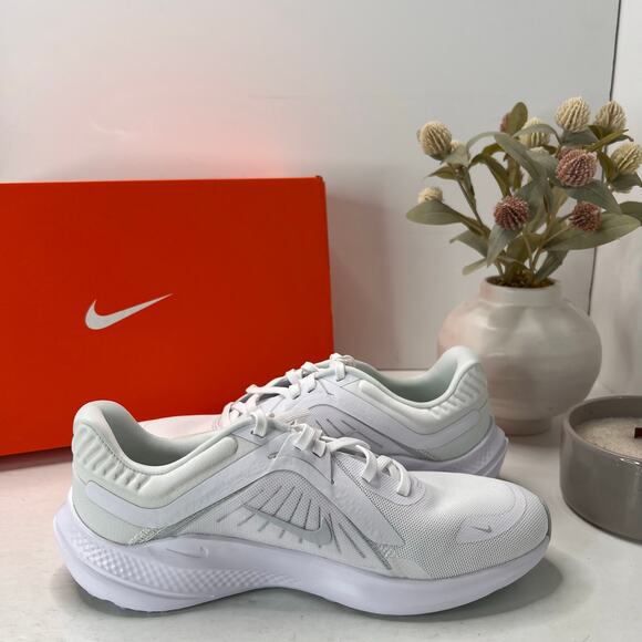 Nike Quest 5 Road Running Shoes White/Pure Platinum Women 9/Men 7.5 NWB - Picture 7 of 9